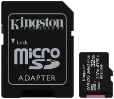 Kingston Canvas Select Plus 32Gb Class10 с адаптером Black