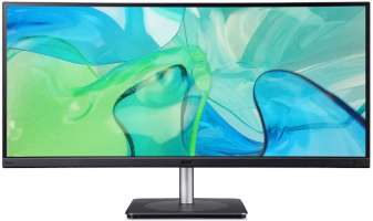 Монитор 34" Acer CB343CURbemiiphuzx UM.CB3EE.001 black, IPS, 3440x1440, 4ms, 60Hz, 21:9, Curved 3800R, 300cd, 2*HDMI, DP, Type-C, 3*USB3.2, USB-B, SPK