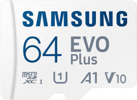 Samsung EVO Plus 64Gb Class10 White (MB-MC64KA/RU)