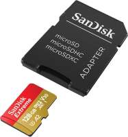 SanDisk 128GB Class10 c адаптером V30 UHS-I U3 black (SDSQXA1-128G-GN6MA)