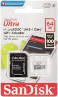 SanDisk Ultra 64GB Class 10 с адаптером Grey/White